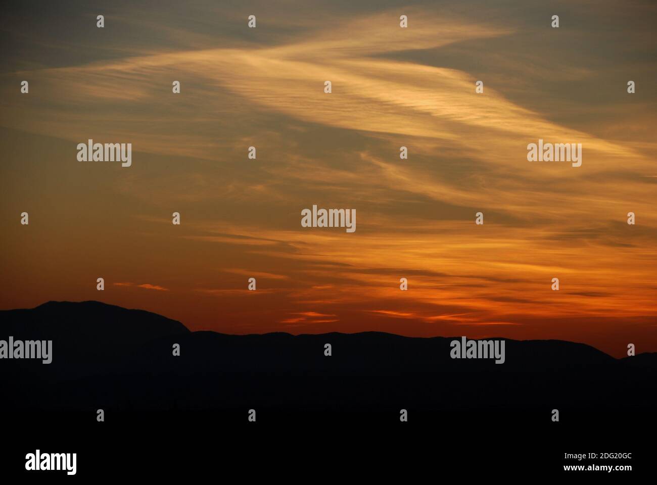 Warm sunset Stock Photo