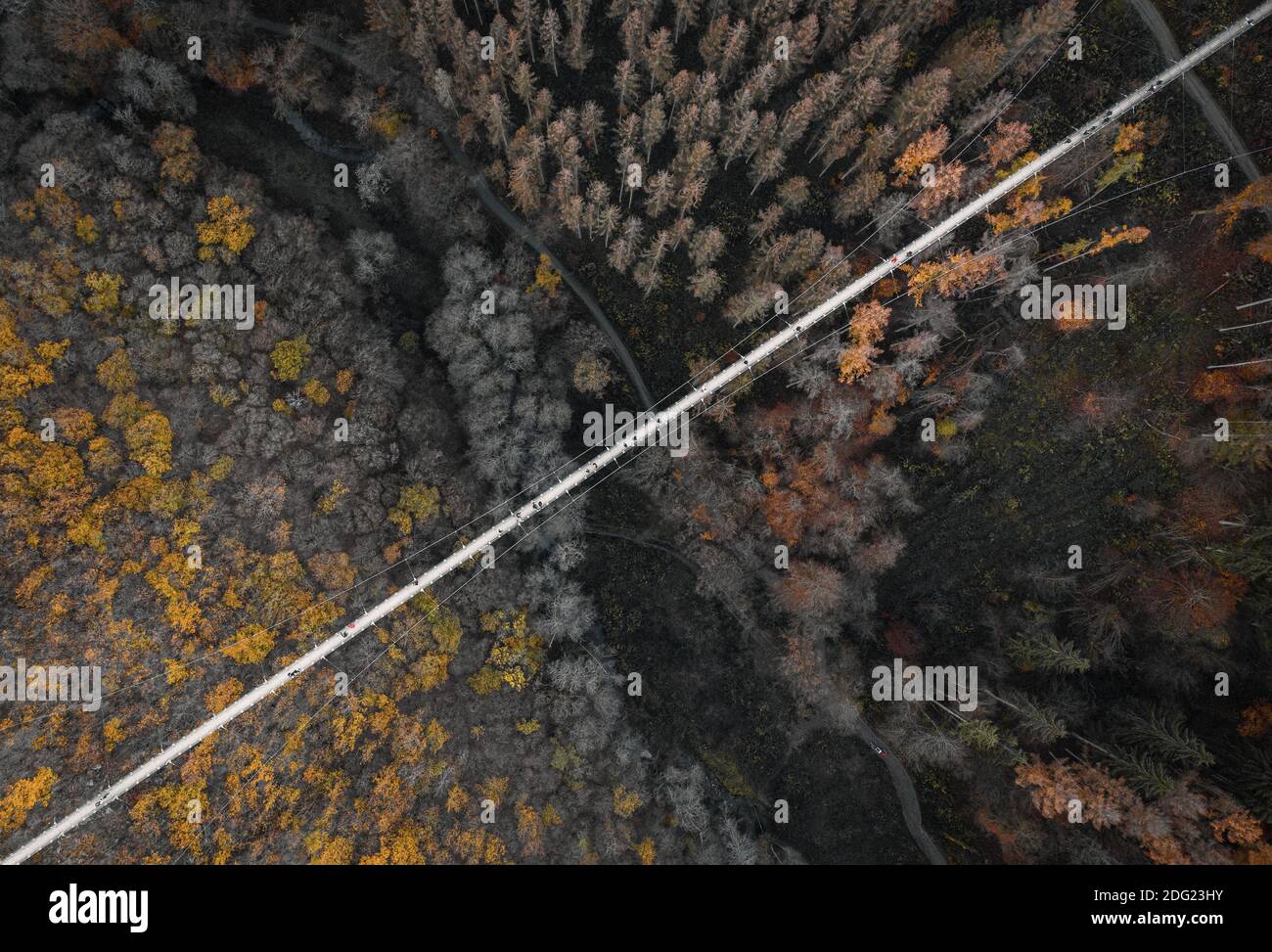Aerial view long narrow pathway hi-res stock photography and images - Alamy
