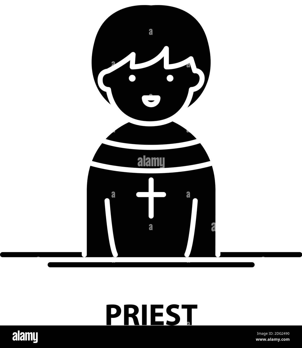 Clergyman vector vectors hi-res stock photography and images - Alamy