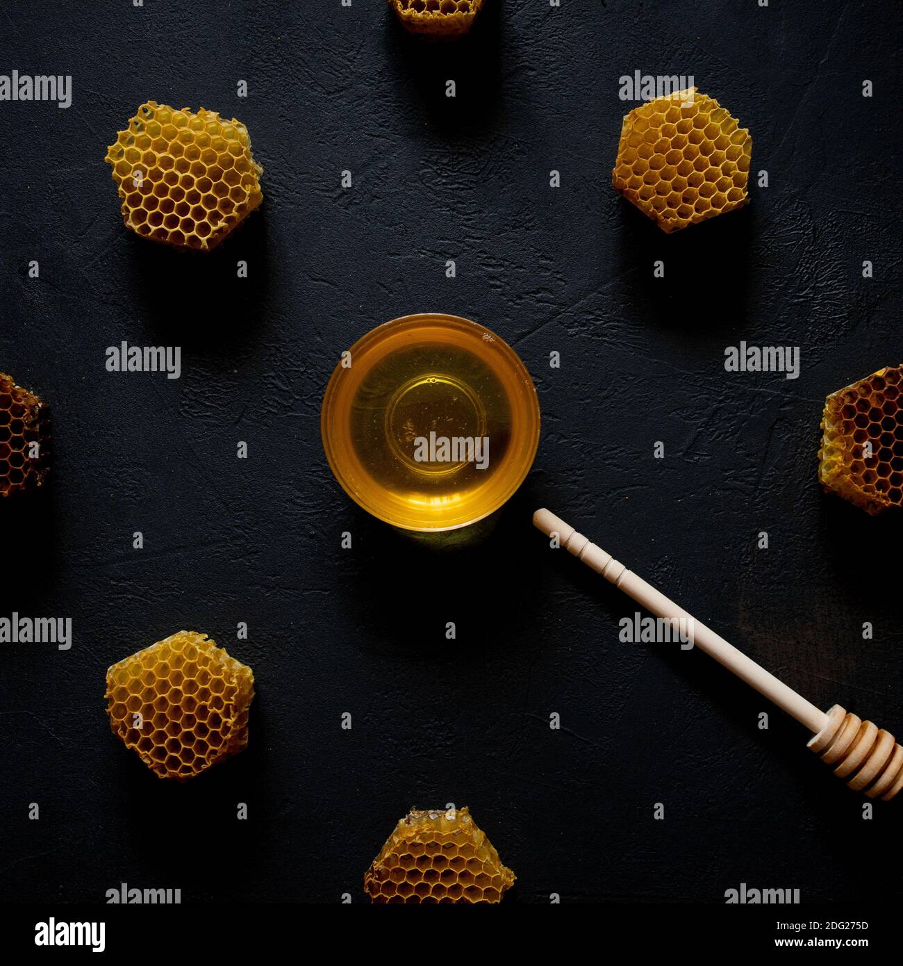 Honey honeycomb in form hi-res stock photography and images - Alamy