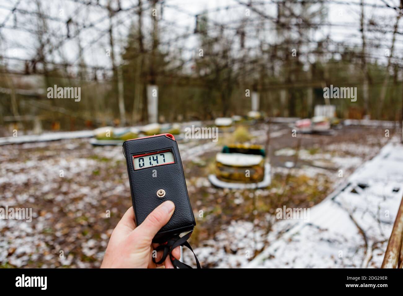 the level of radiation in the amusement park of the abandoned city of