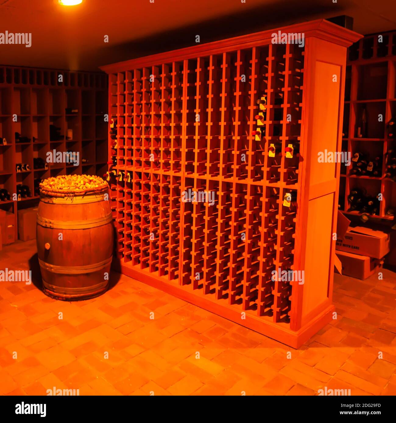 Modern wine cellar Stock Photo Alamy