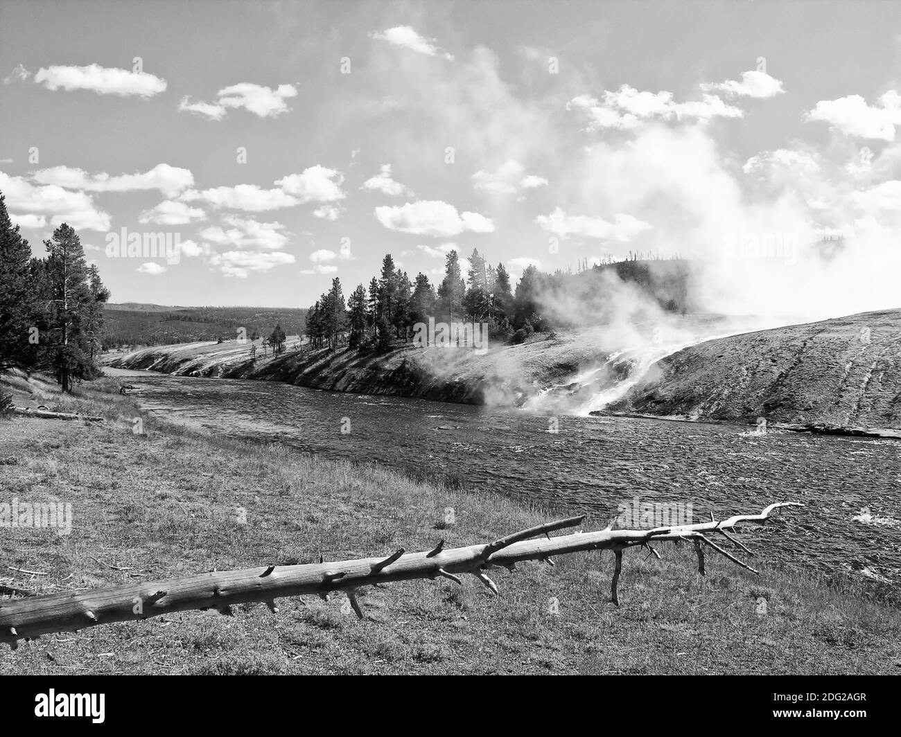 Yellowstone Geyser Stock Photo