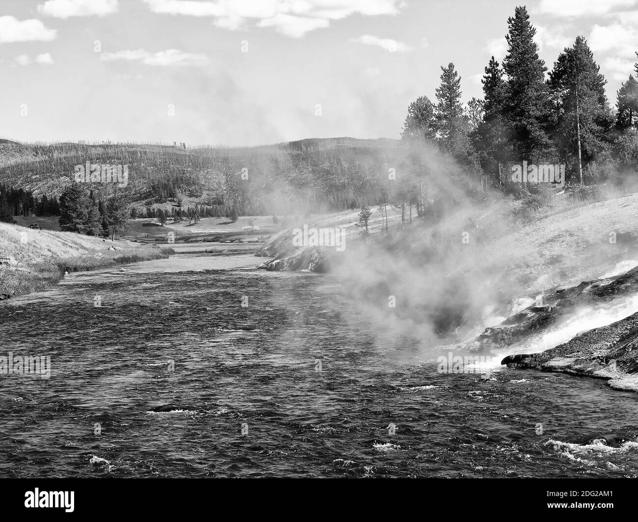 Yellowstone Geyser Stock Photo