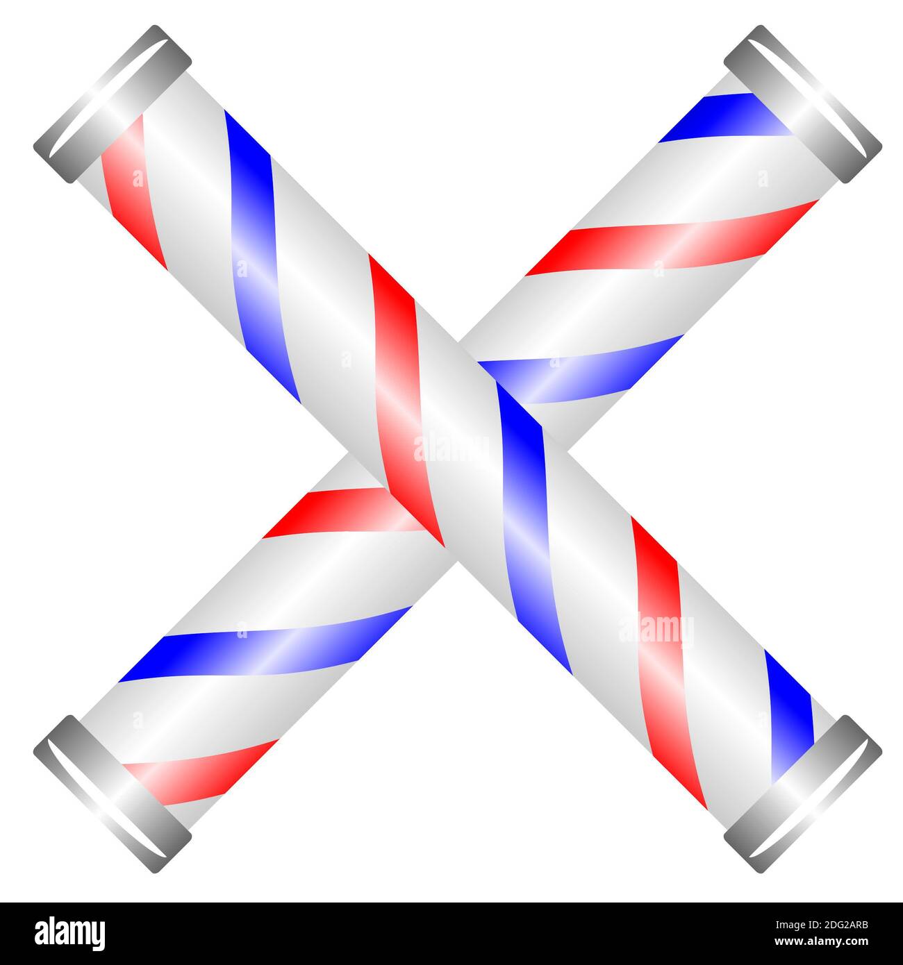 Barber Pole Cross Stock Photo Alamy