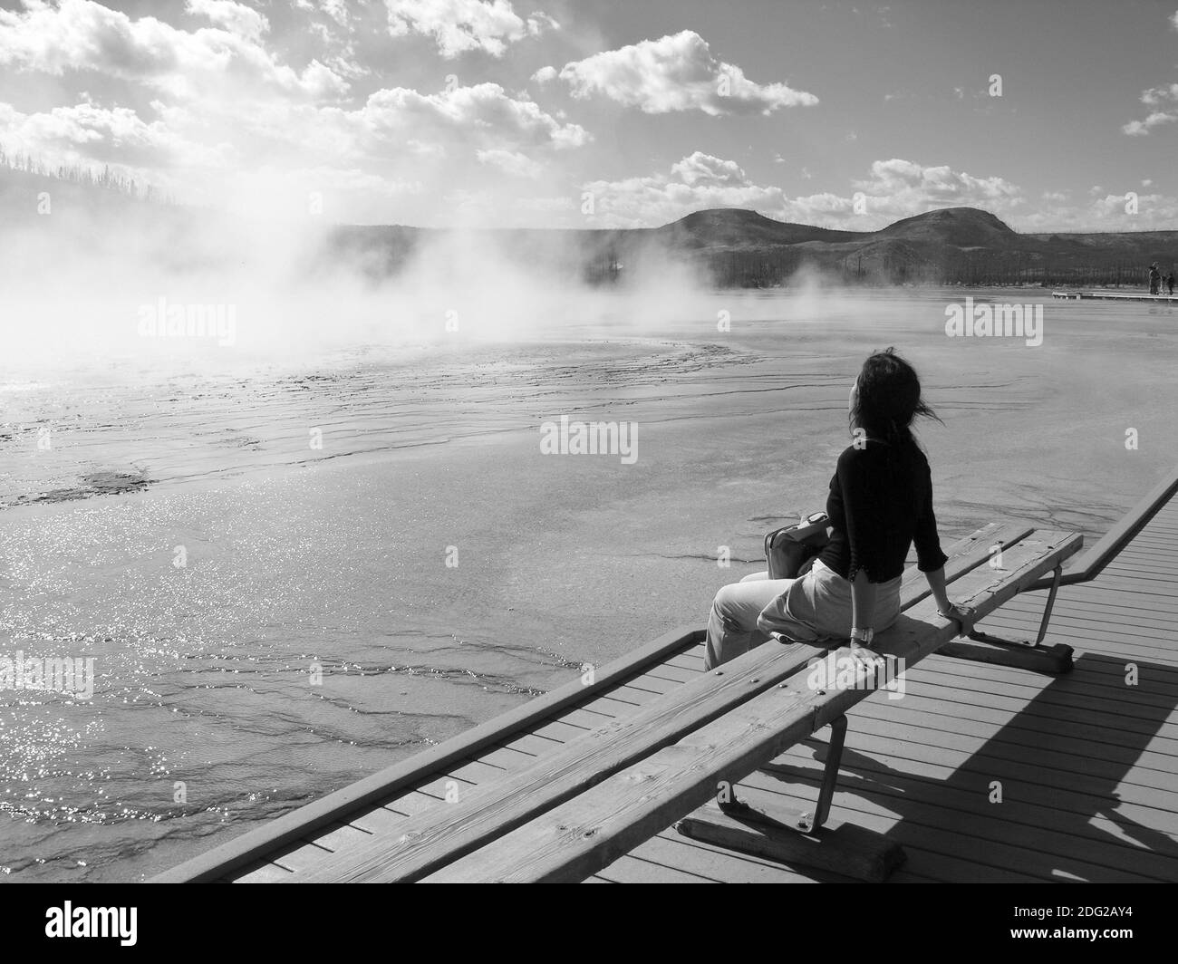 Yellowstone Geyser Stock Photo