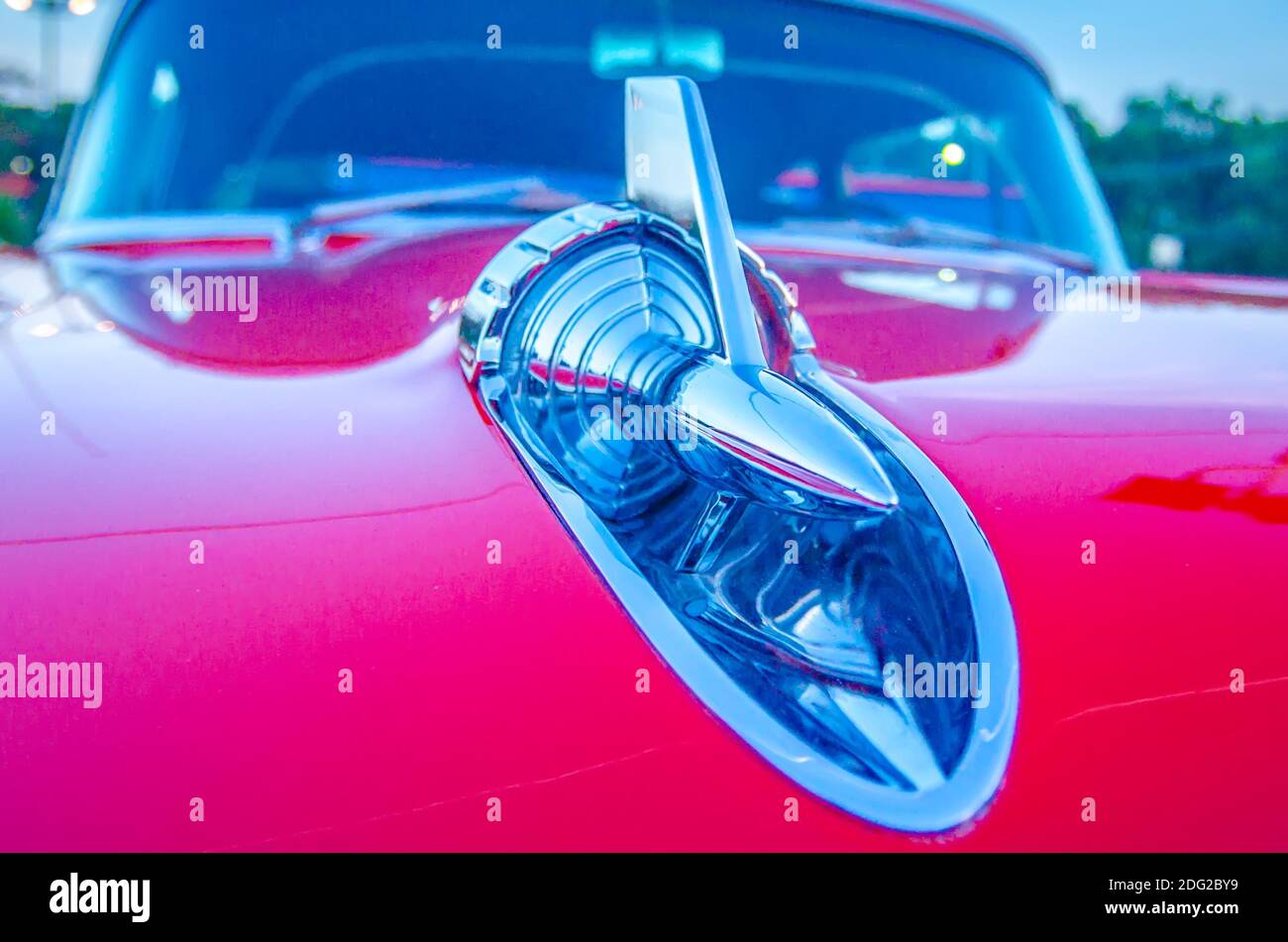 Classic vintage car details Stock Photo Alamy