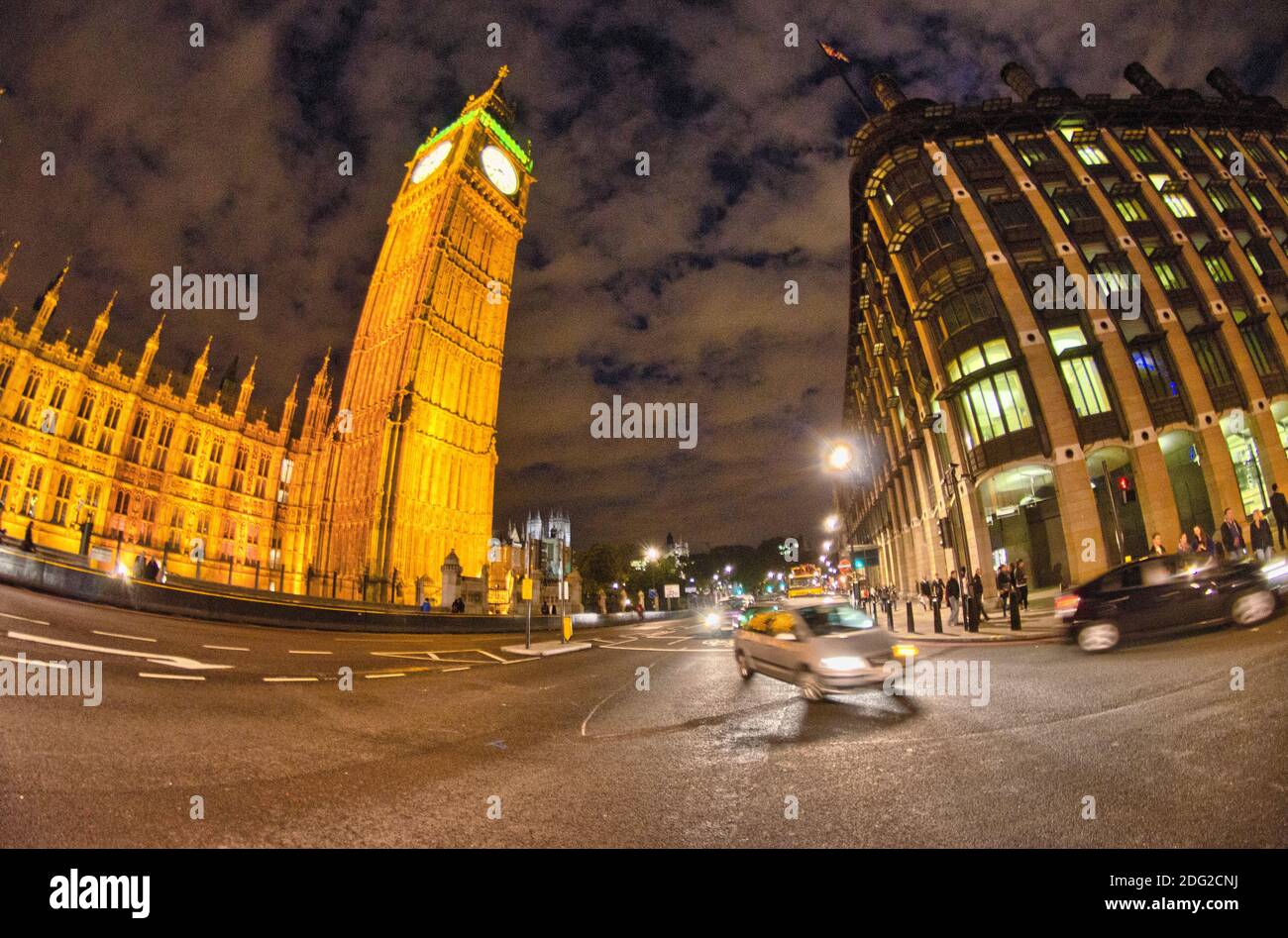 Beautiful view of London with city landmarks Stock Photo