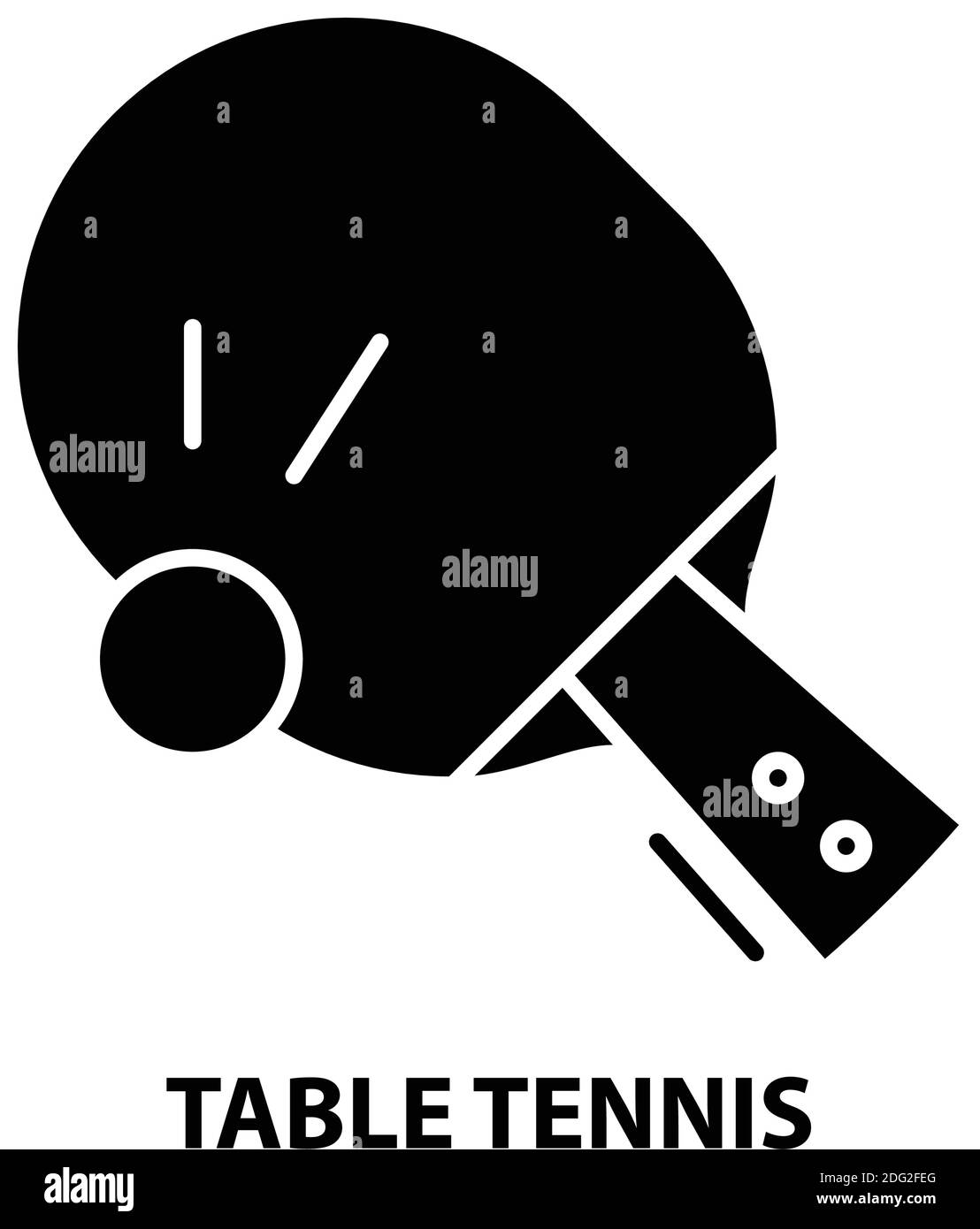 table tennis icon, black vector sign with editable strokes, concept
