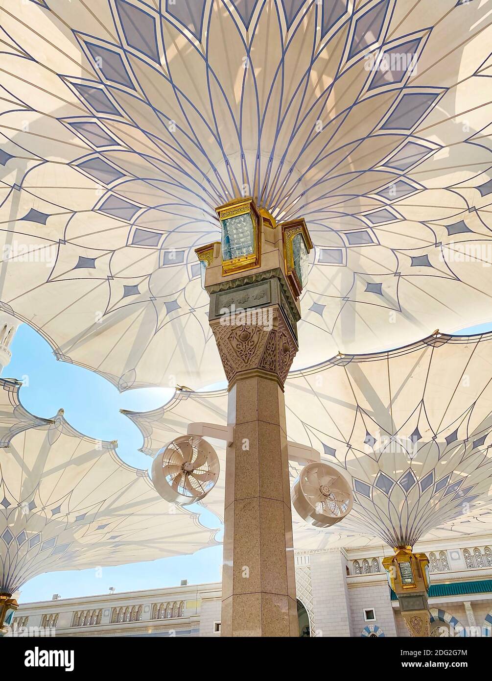 Madinah, Saudi Arabia January 2020 View of beautiful pillar at
