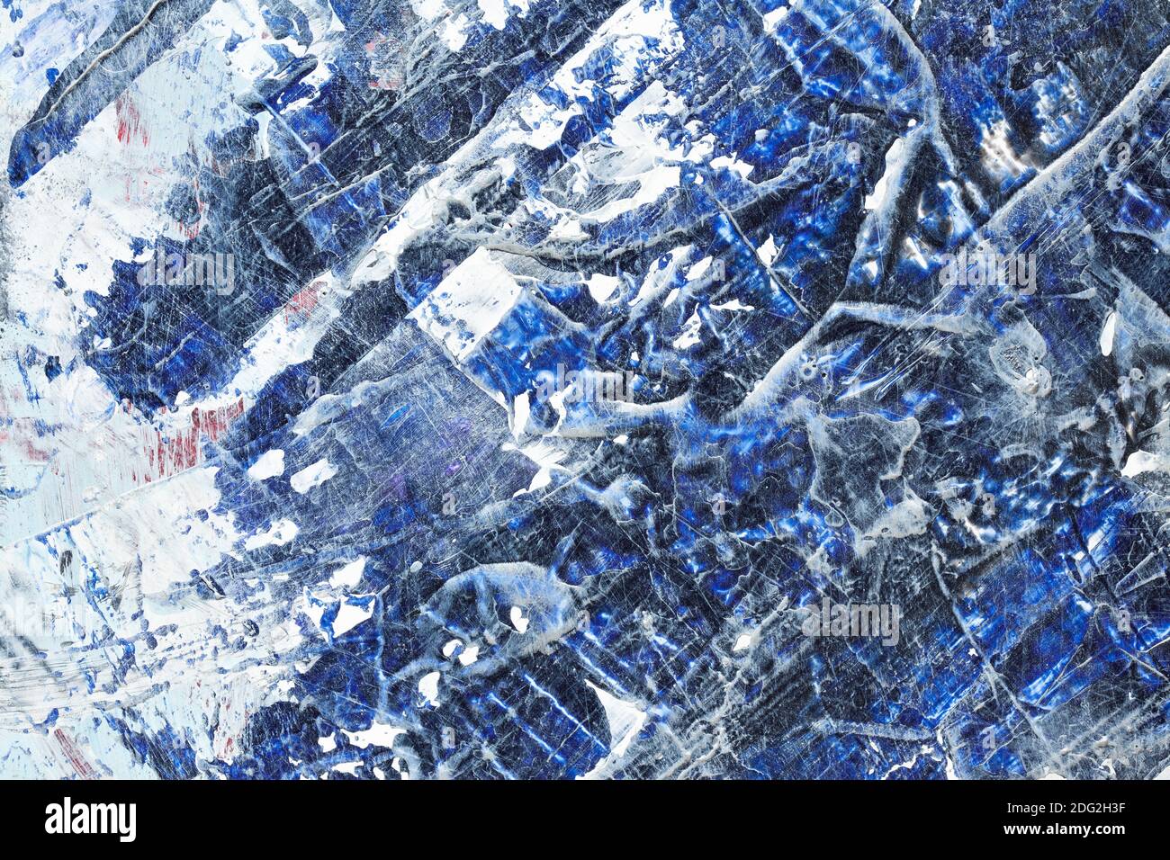 Painted blue abstract textured background Stock Photo