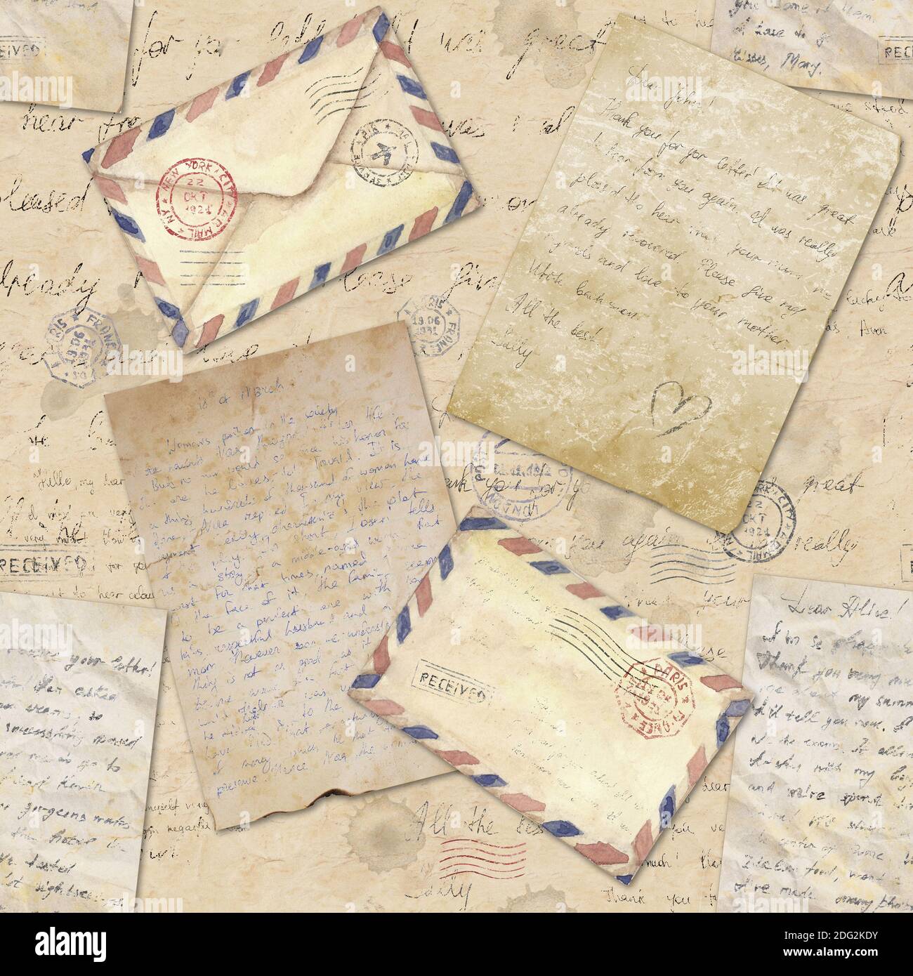 Texture old paper handwritten text hi-res stock photography and images ...