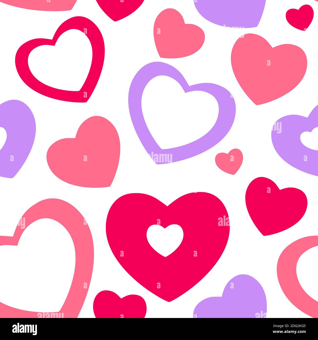 Heart love seamless pattern background. illustration Stock Photo - Alamy