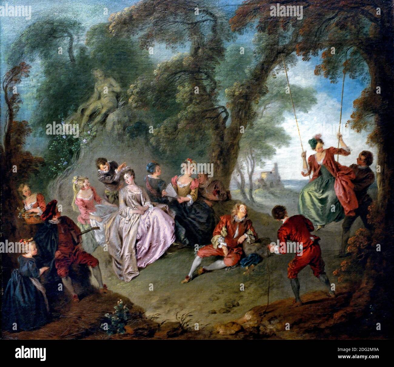 The swing by Jean Baptiste Pater 16951736 France French Stock Photo