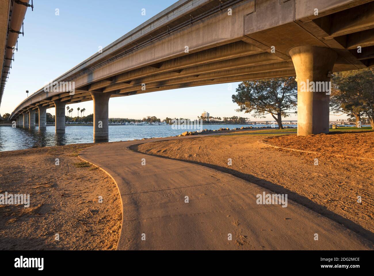 November morning at Mission Bay Park. San Diego, CA, USA. The Ingraham