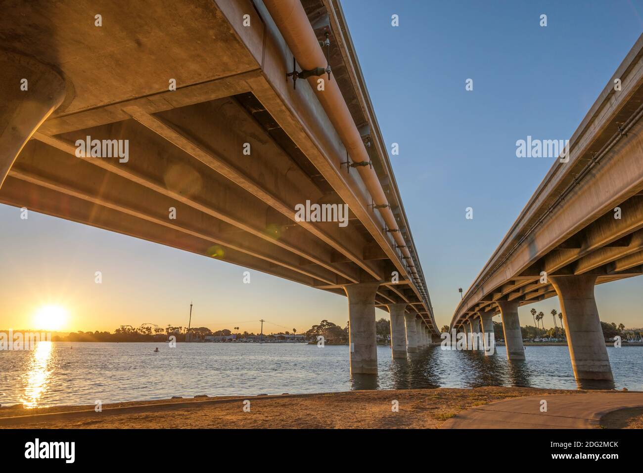 November morning at Mission Bay Park. San Diego, CA, USA. The Ingraham