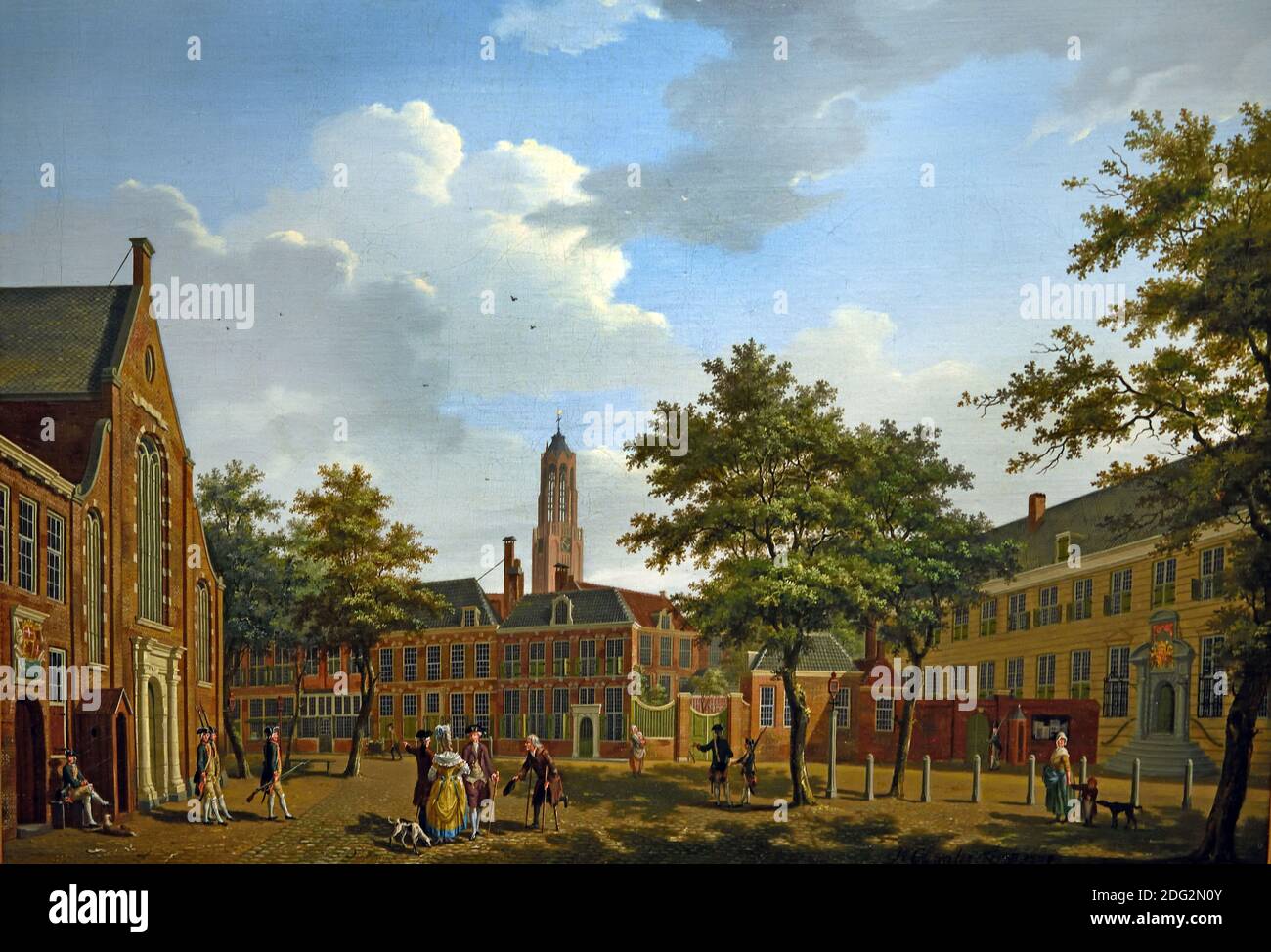 Het Janskerkhof te Utrecht 1779 Isaac Ouwater 1748 -1793  Dutch The Netherlands. Stock Photo