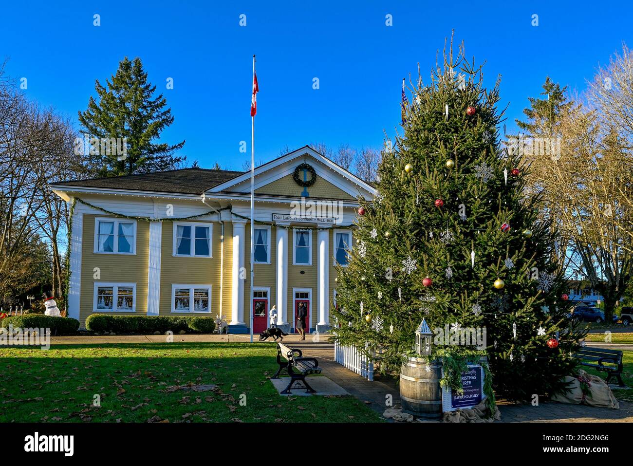 Christmas Tree, Fort Langley Community Hall, Fort Langley, British