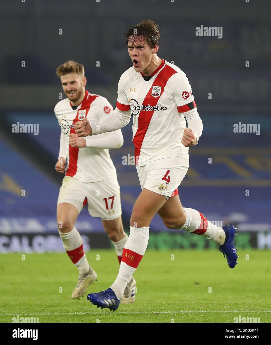 Vestergaard Southampton's Jannik Vestergaard celebrates scoring his side's first ...