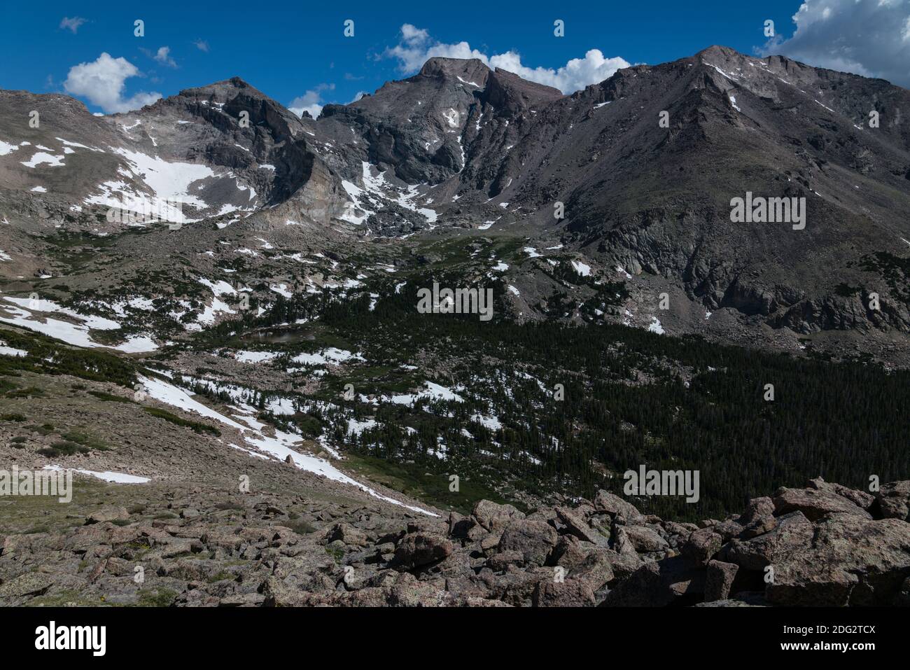 From the summit of Mount Orton, in the Wild Basin area of Rocky ...