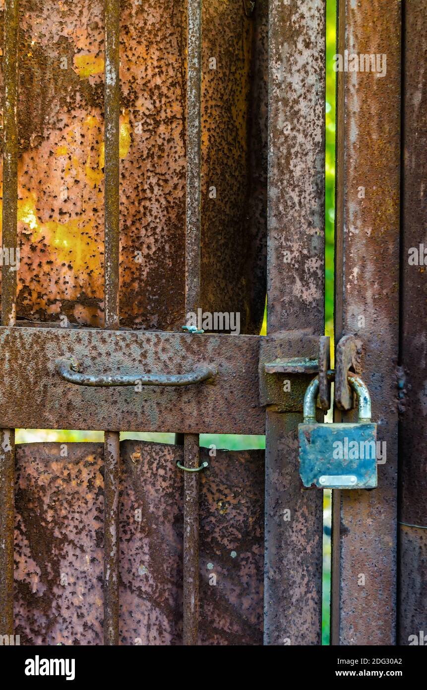 Old padlock Stock Photo