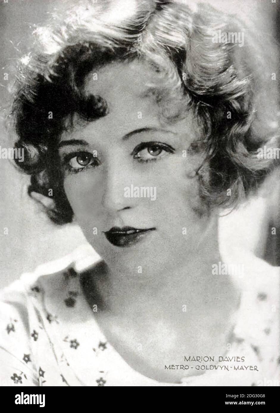 MARION DAVIES (1897-1961) American film actress,, producer, screenwriter and philanthropist about 1930. Stock Photo