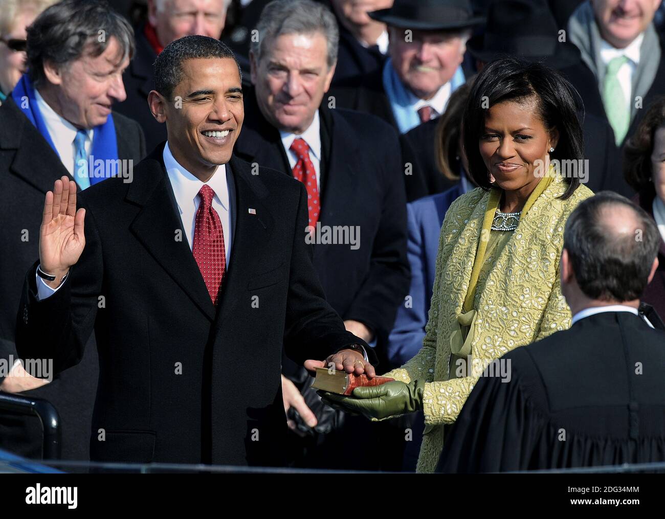 U.S. President Barack Obama along with his family wife Michelle