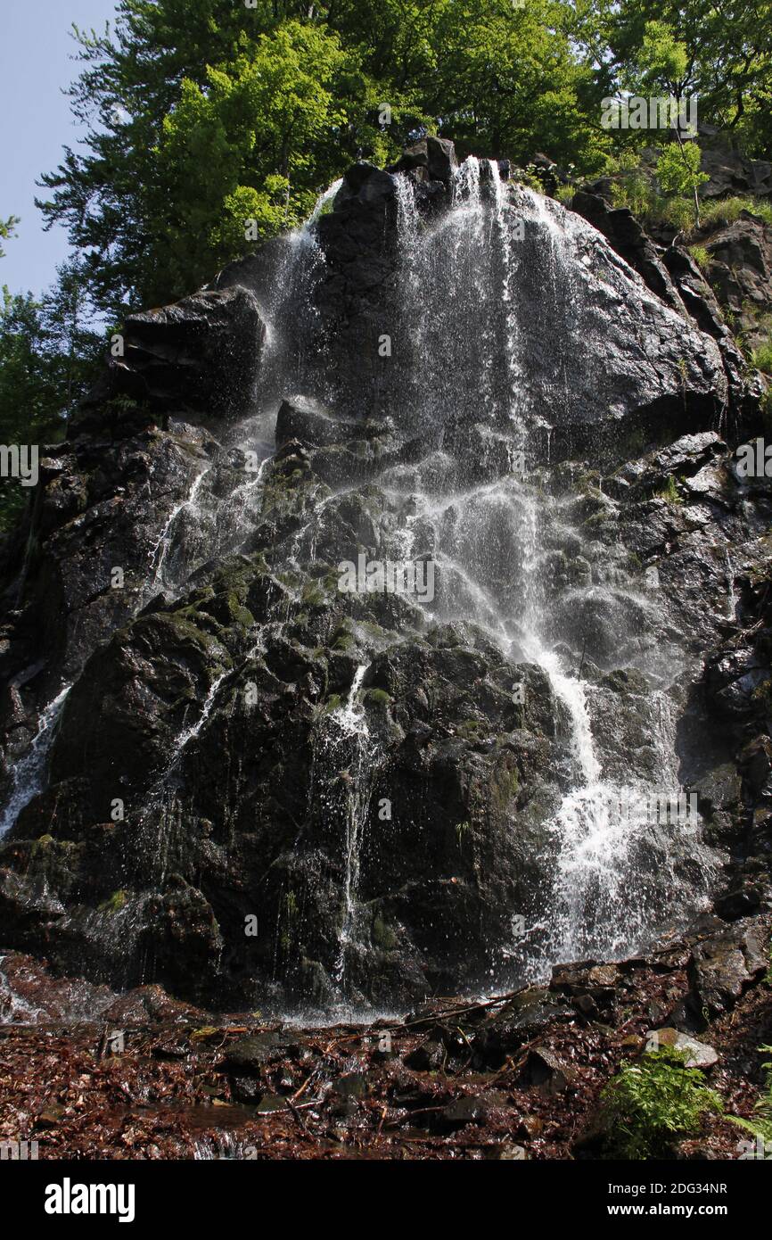 Radau waterfall, Bad Harzburg Stock Photo