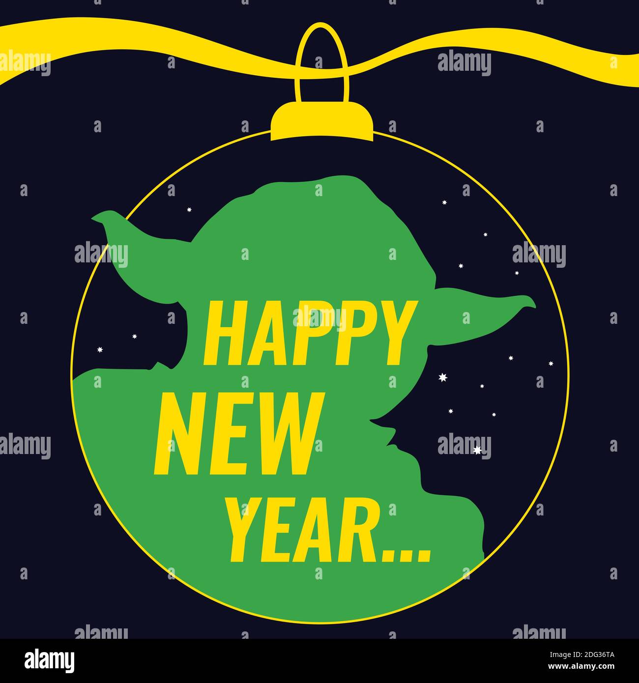 Star wars yoda illustration Stock Vector Images - Alamy