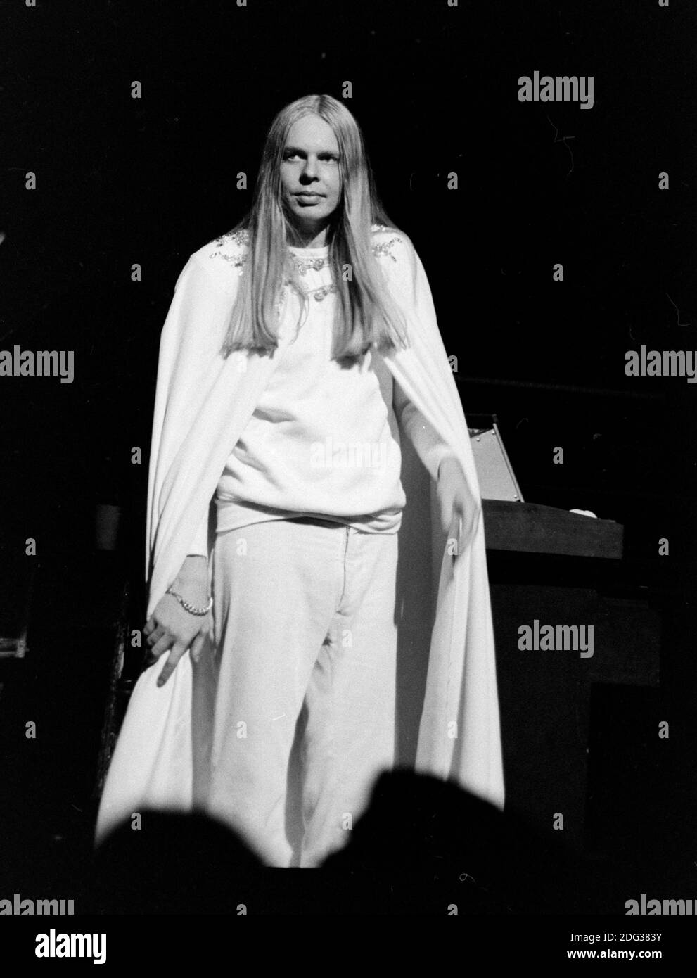 Keyboardist Rick Wakeman performs at the Cleveland Public Auditorium on