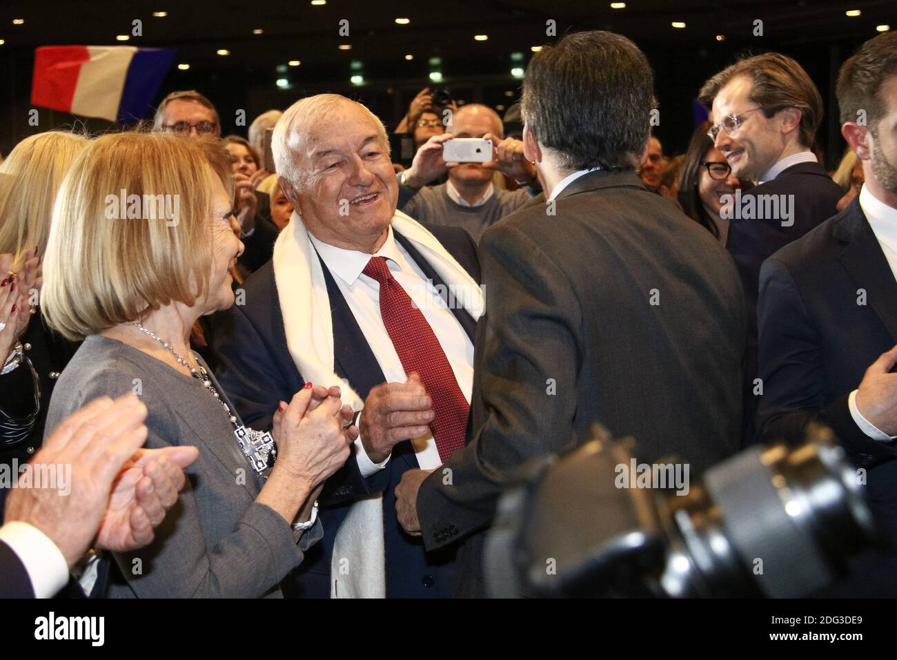 Bernard Brochand present for Candidate of the right in the 2017 presidential elections Francois Fillon holds a public meeting at Palais des Congres Nice Acropolis in Nice, southern France on January 11, 2017. Photo by Philippe FARJON/ABACAPRESS.COM Stock Photo