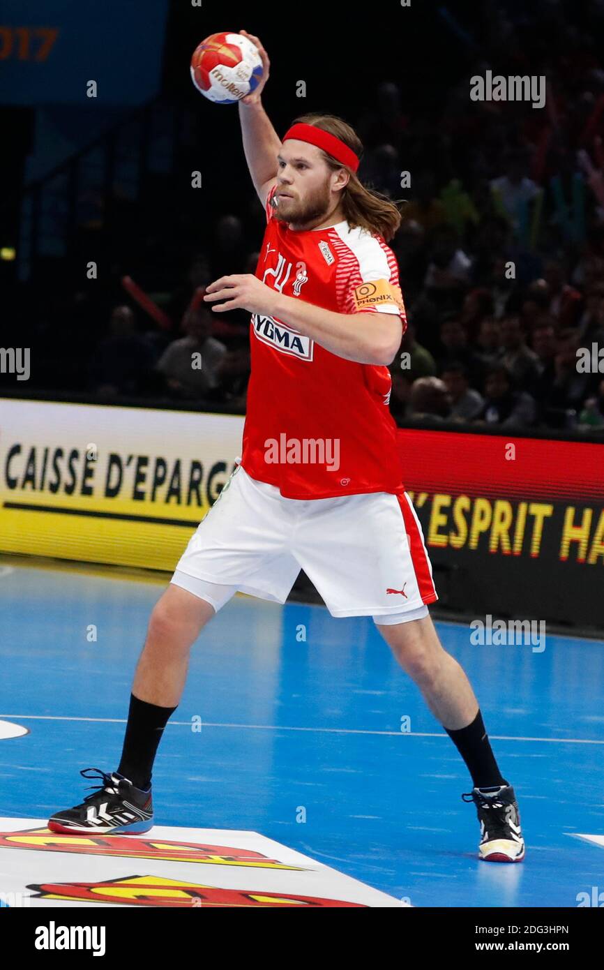 Denmark's Mikkel Hansen during Group D First Round game of the 2017