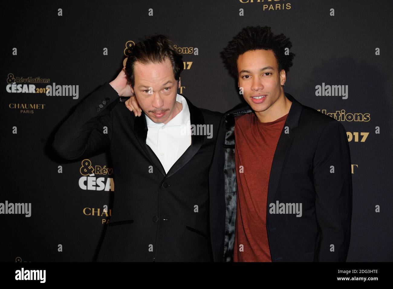 Reda Kateb Corentin Fila attending the Cesar Revelations 2017