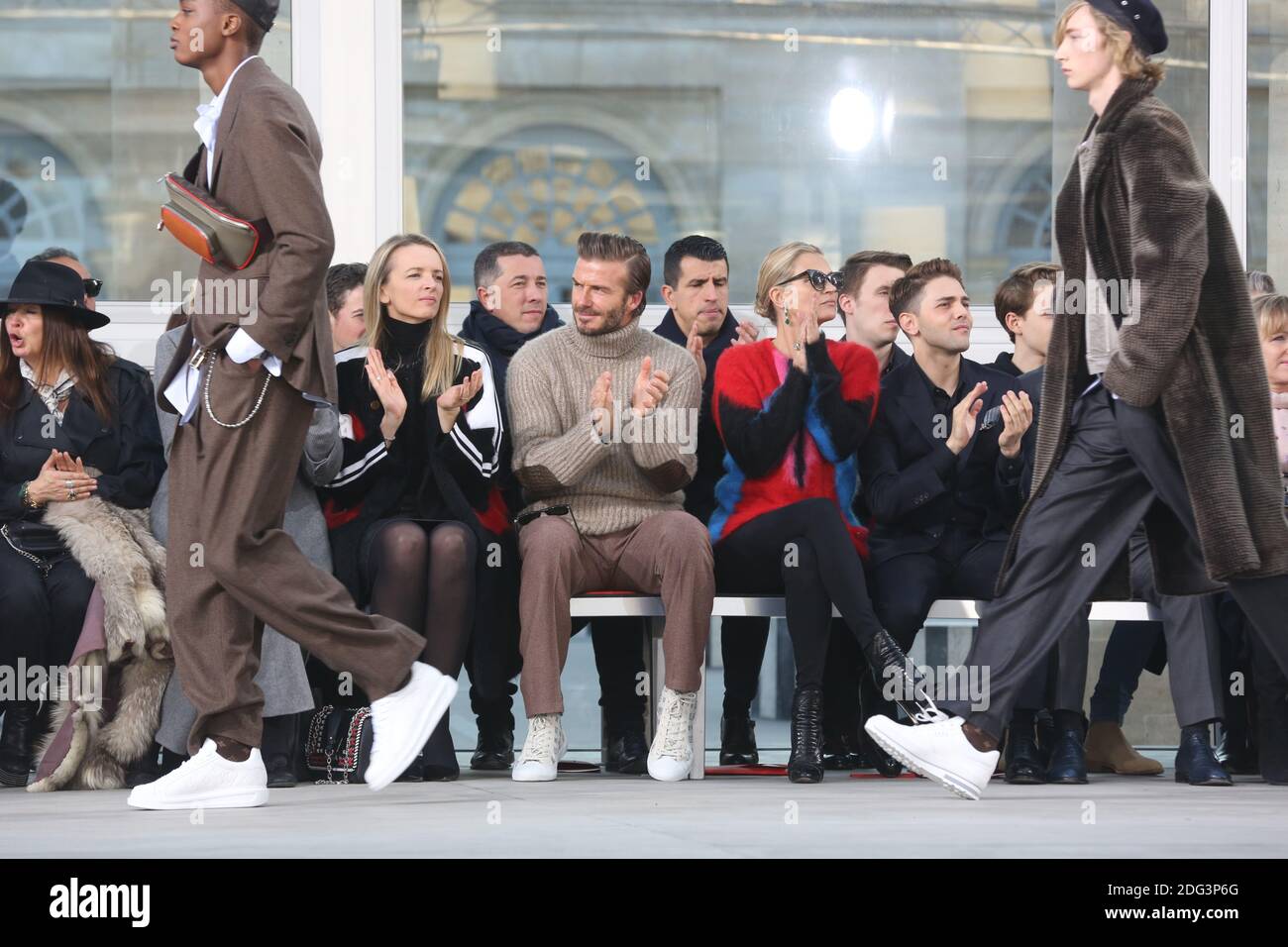 Travis Scott attending the Louis Vuitton Men Menswear Fall/Winter 2017-2018  show as part of Paris fashion week in Paris, France on January 19, 2017.  Photo by Jerome Domine/ABACAPRESS.COM Stock Photo - Alamy
