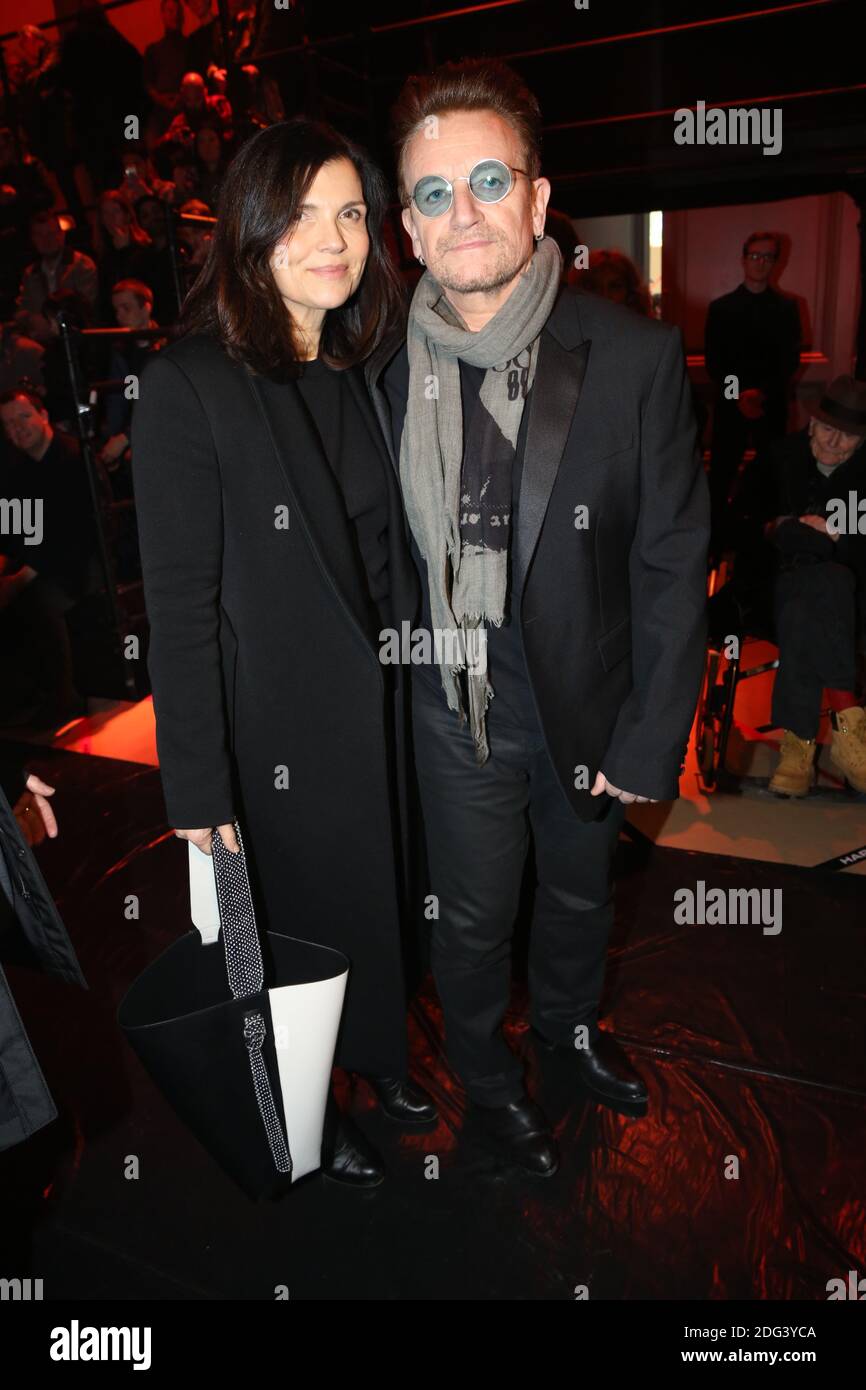 Bono and his wife Ali Hewson attending the Dior Men Menswear Fall/Winter 2017-2018 show as part of Paris fashion week in Paris, France on January 21, 2017. Photo by Jerome Domine/ABACAPRESS.COM Stock Photo