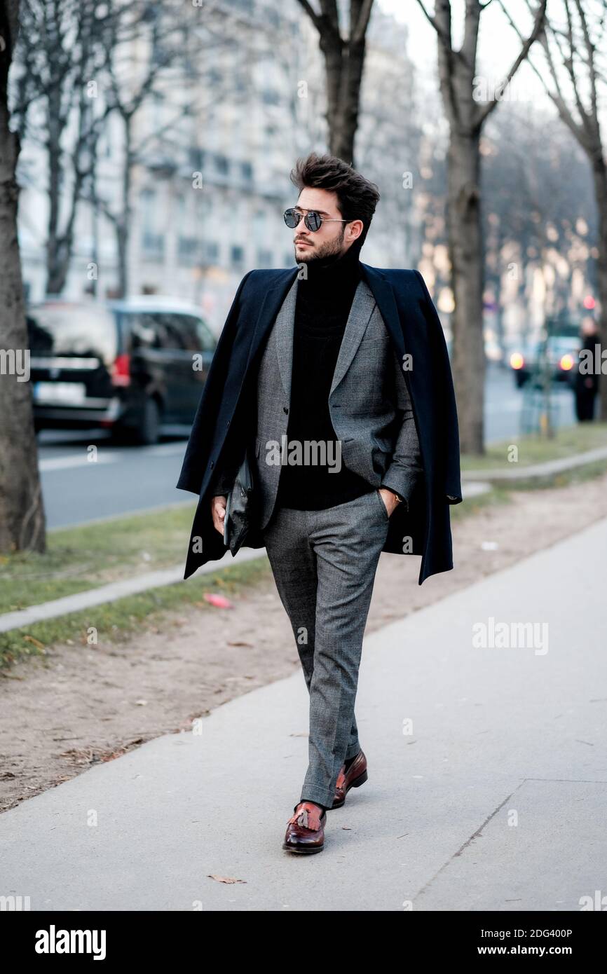 Street style, blogger Raphael Spezzotto-Simacourbe arriving at Dior ...