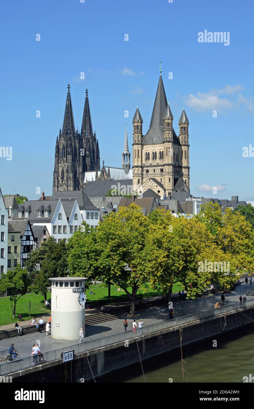 Rhine metropolis Stock Photo