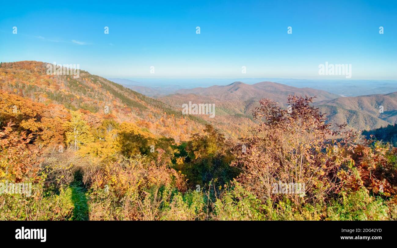 Blue Ridge Parkway National Park Scenic Mountains Stock Photo Alamy