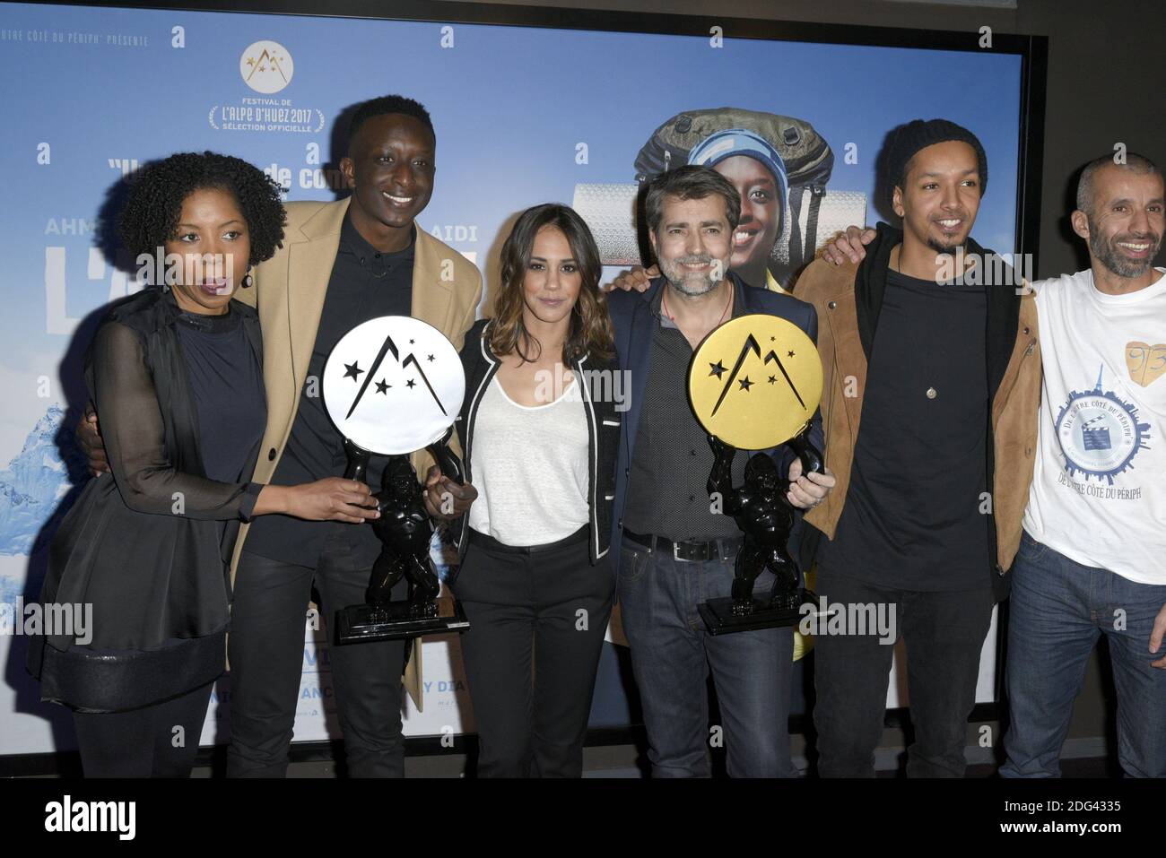 From left, Laurence Lascary, Ahmed Sylla, Alice Belaidi, Ludovic