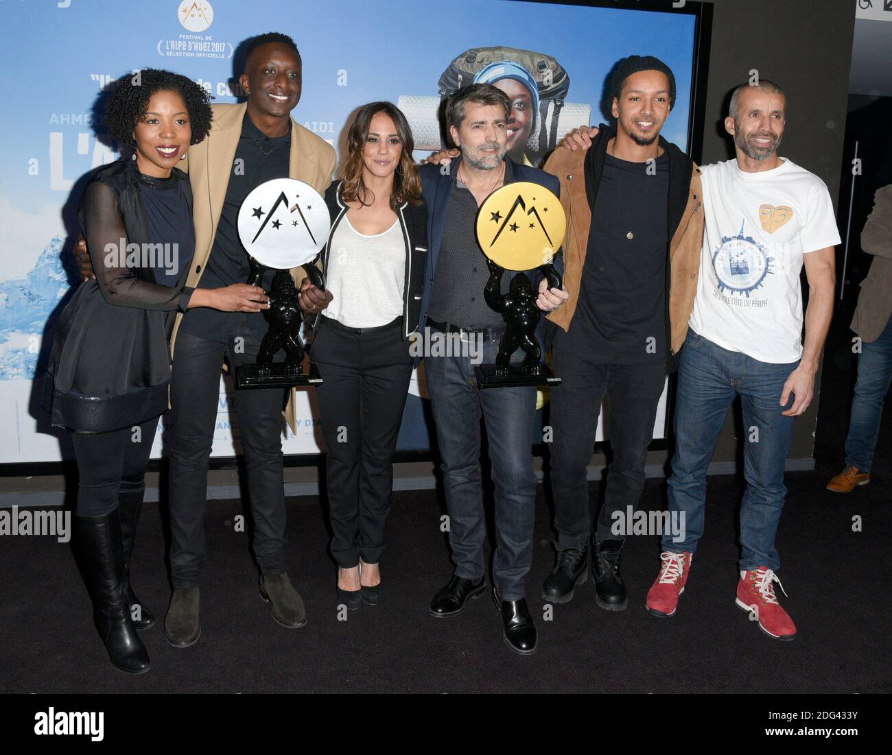 From left, Laurence Lascary, Ahmed Sylla, Alice Belaidi, Ludovic