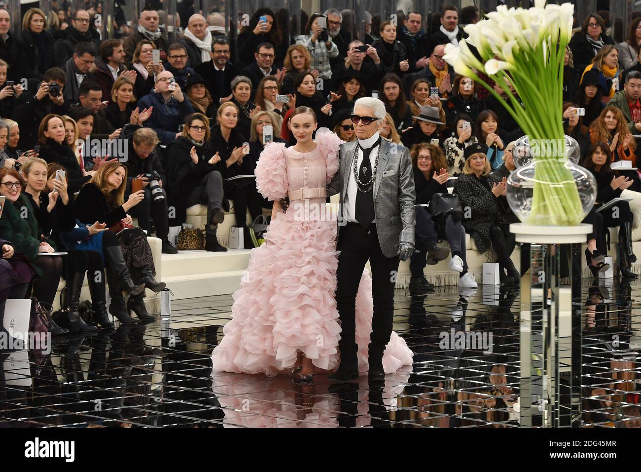 Lily-Rose Depp Is Karl Lagerfeld's Latest Chanel Show Bride -- See