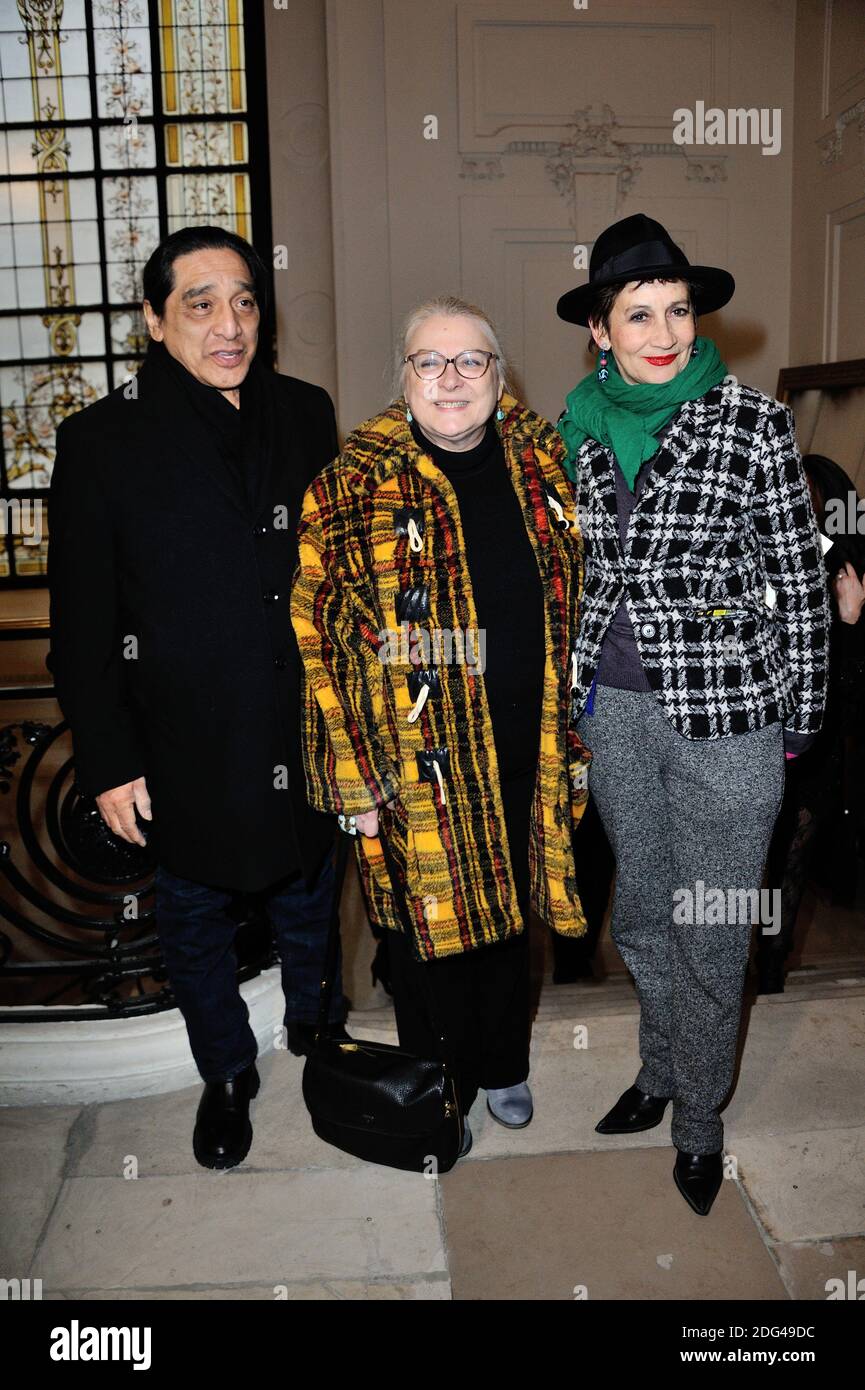 George Aguilar, Josiane Balasko and Caroline Loeb attending the Jean-Paul Gaultier Haute Couture Spring Summer 2017 show as part of Paris Fashion Week on January 25, 2016 in Paris, France. Photo by Aurore Marechal/ABACAPRESS.COM Stock Photo