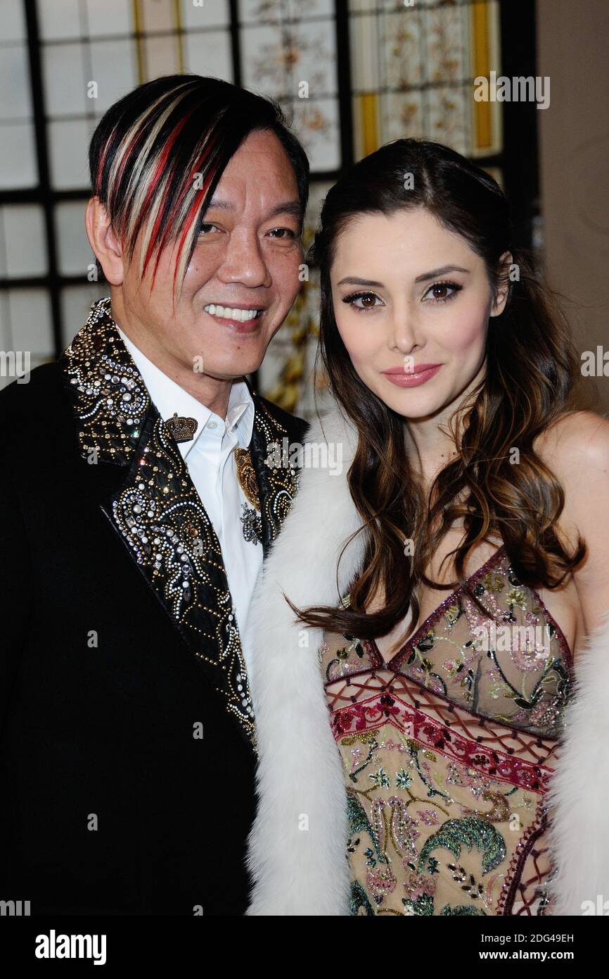 Stephen Hung and his wife Deborah Hung attending the Jean-Paul Gaultier  Haute Couture Spring Summer 2017 show as part of Paris Fashion Week on  January 25, 2016 in Paris, France. Photo by