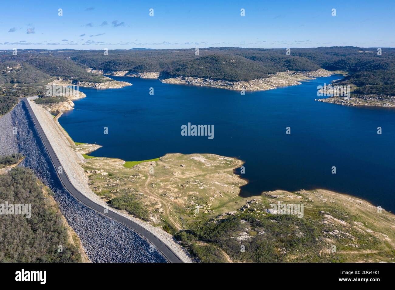 Copeton dam and dam wall in the north west of New South Wales