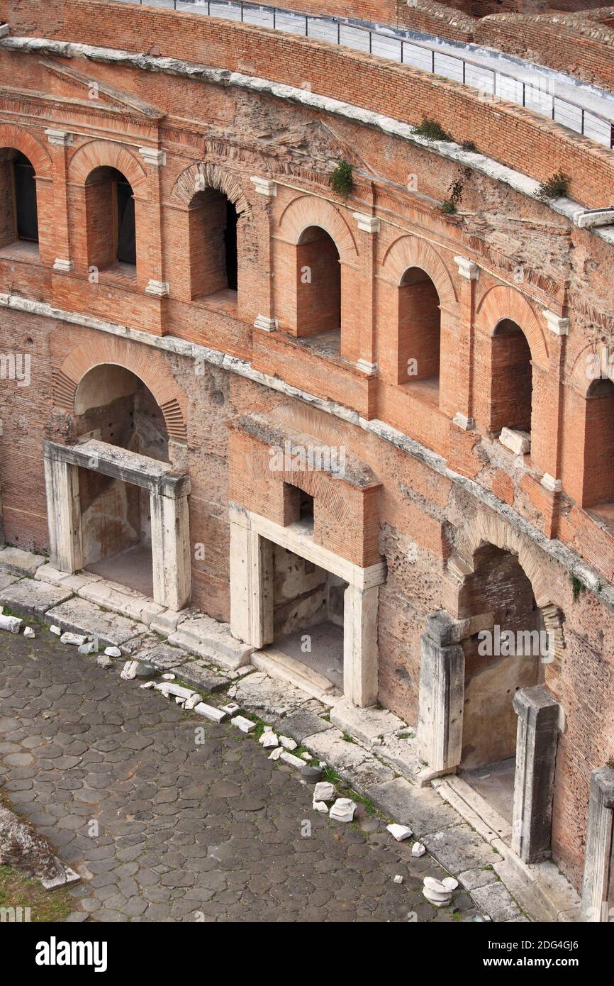 The Trajan Forum in Rome Stock Photo
