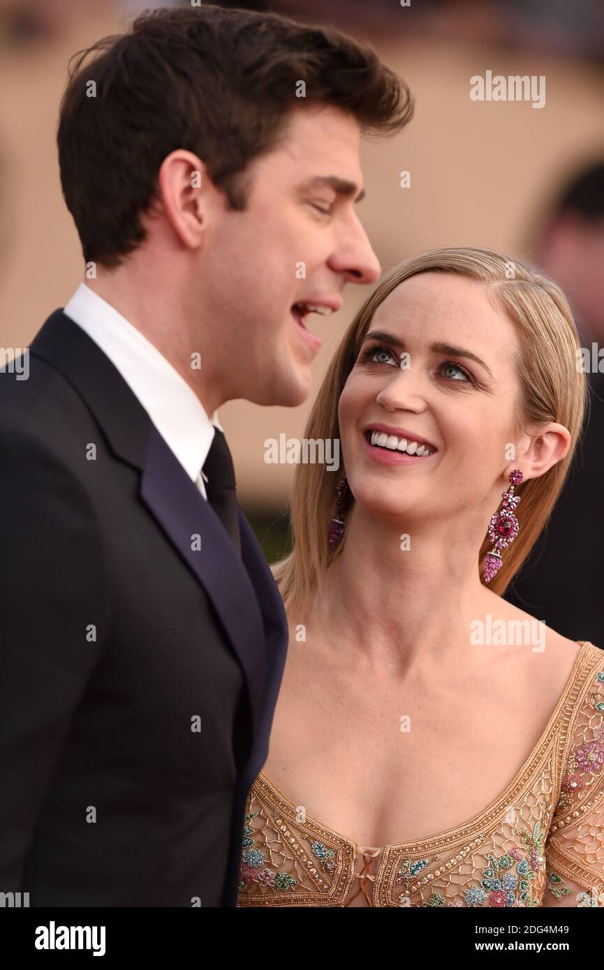 John Krasinski, Emily Blunt attend the 23rd Annual Screen Actors Guild Awards held at the Shrine Auditorium in Los Angeles, CA, USA, January 29, 2017 Photo by Lionel Hahn/ABACAPRESS.COM Stock Photo