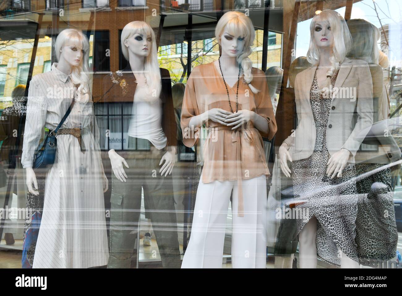Mannequins on display in a store, Montreal, Canada Stock Photo Alamy