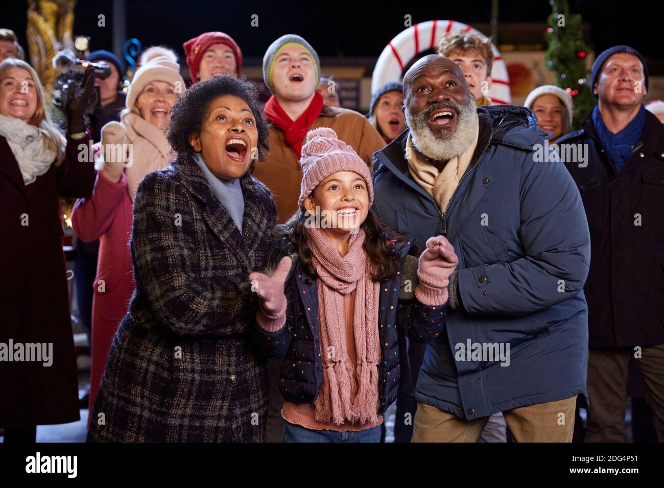 A CHRISTMAS TREE GROWS IN COLORADO, from left Candus Churchill, Grace