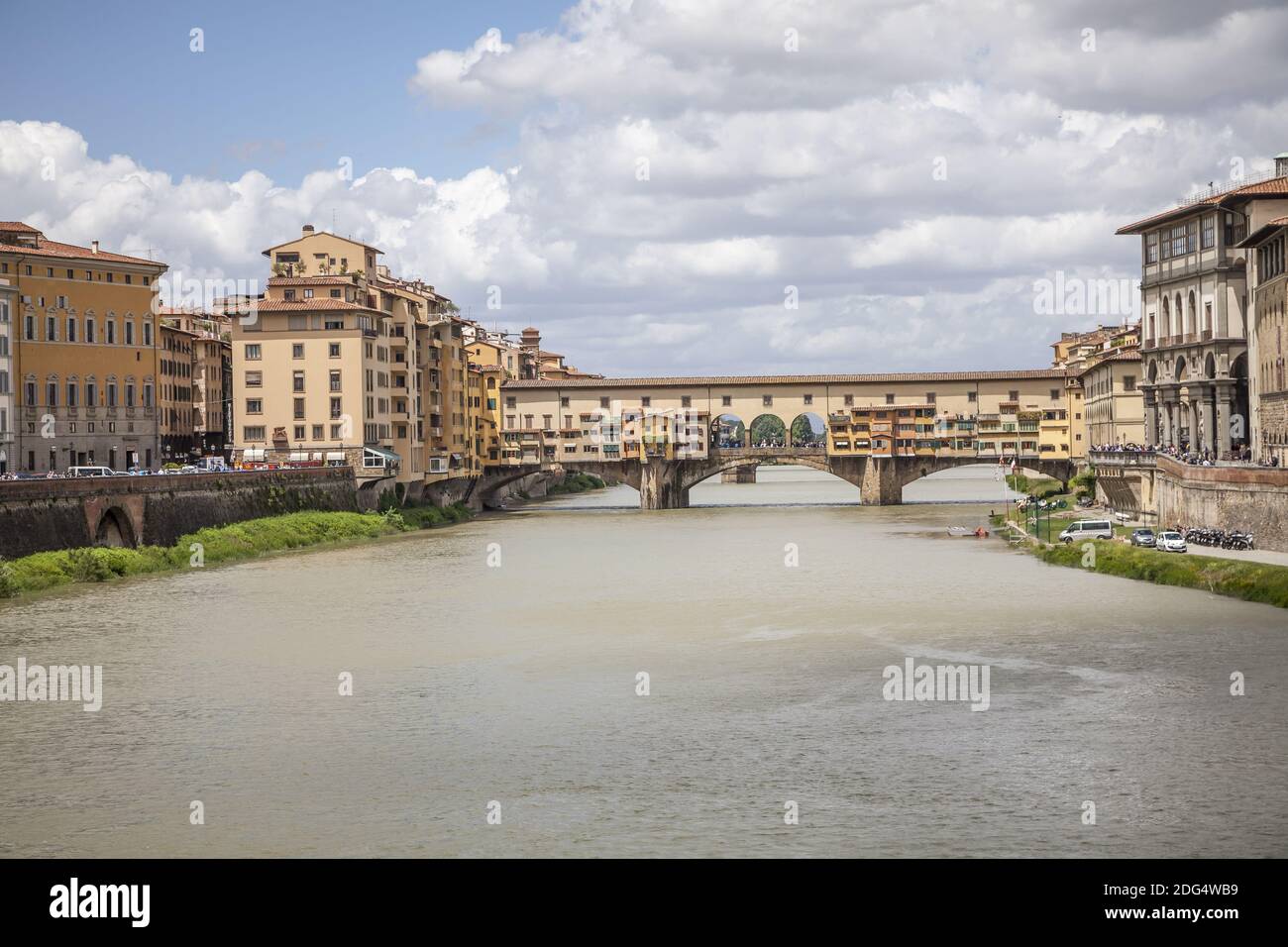 Florence, Ponte Vecchio, old bridge, Tuscany, Ital Stock Photo