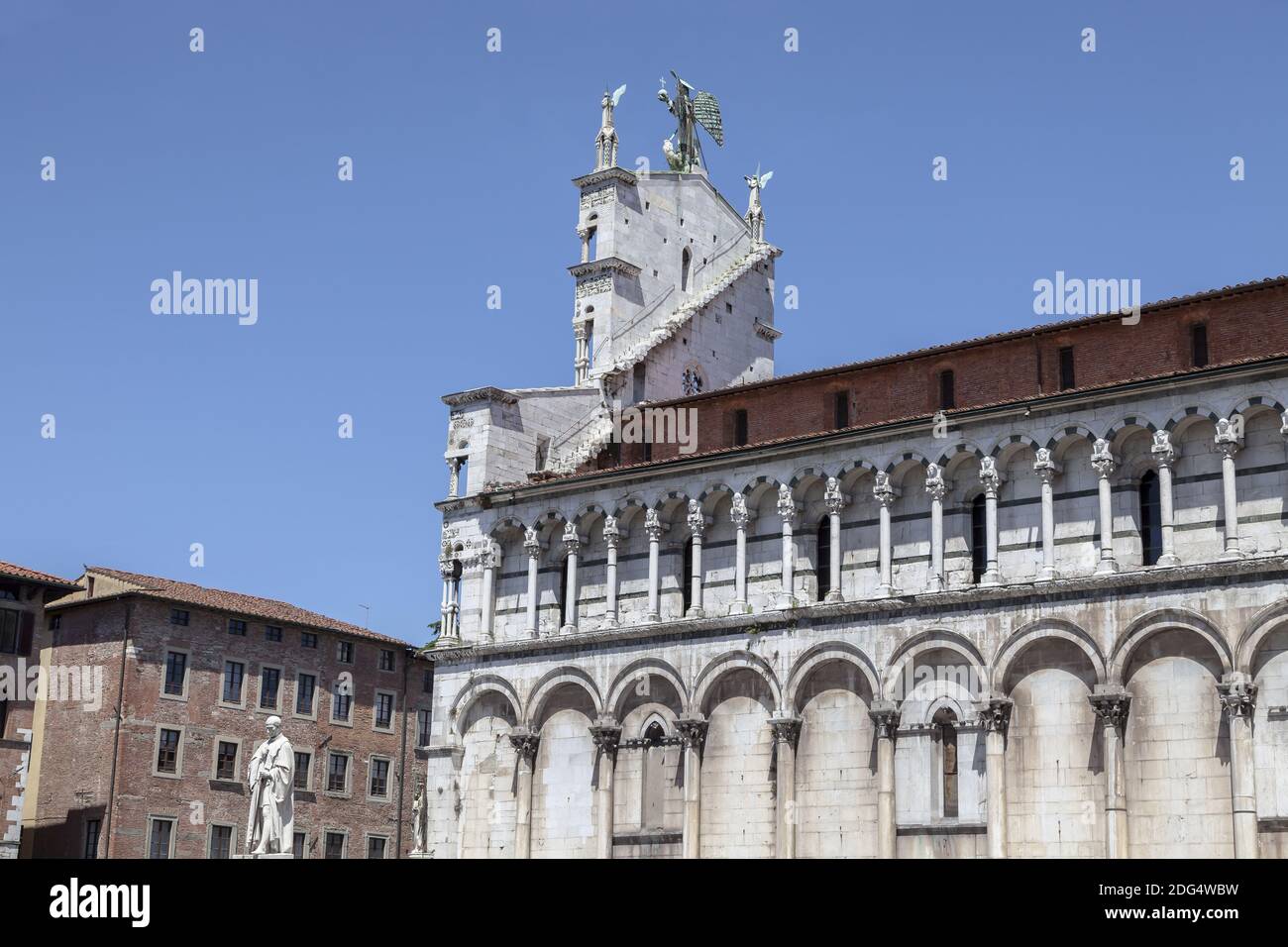 Lucca, Church San Michele in Foro, Tuscany, Italy Stock Photo